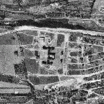 1938 - letecký pohled na areál nemocnice